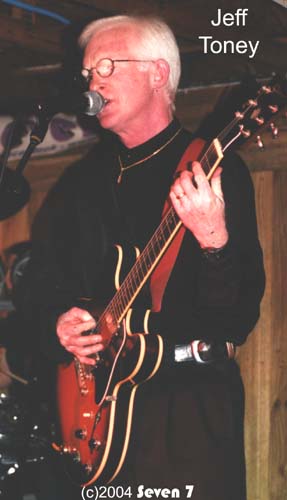 Dance band Guitarist Jeff Toney playing live December 2004 at The southern Stagejeff12-04ss